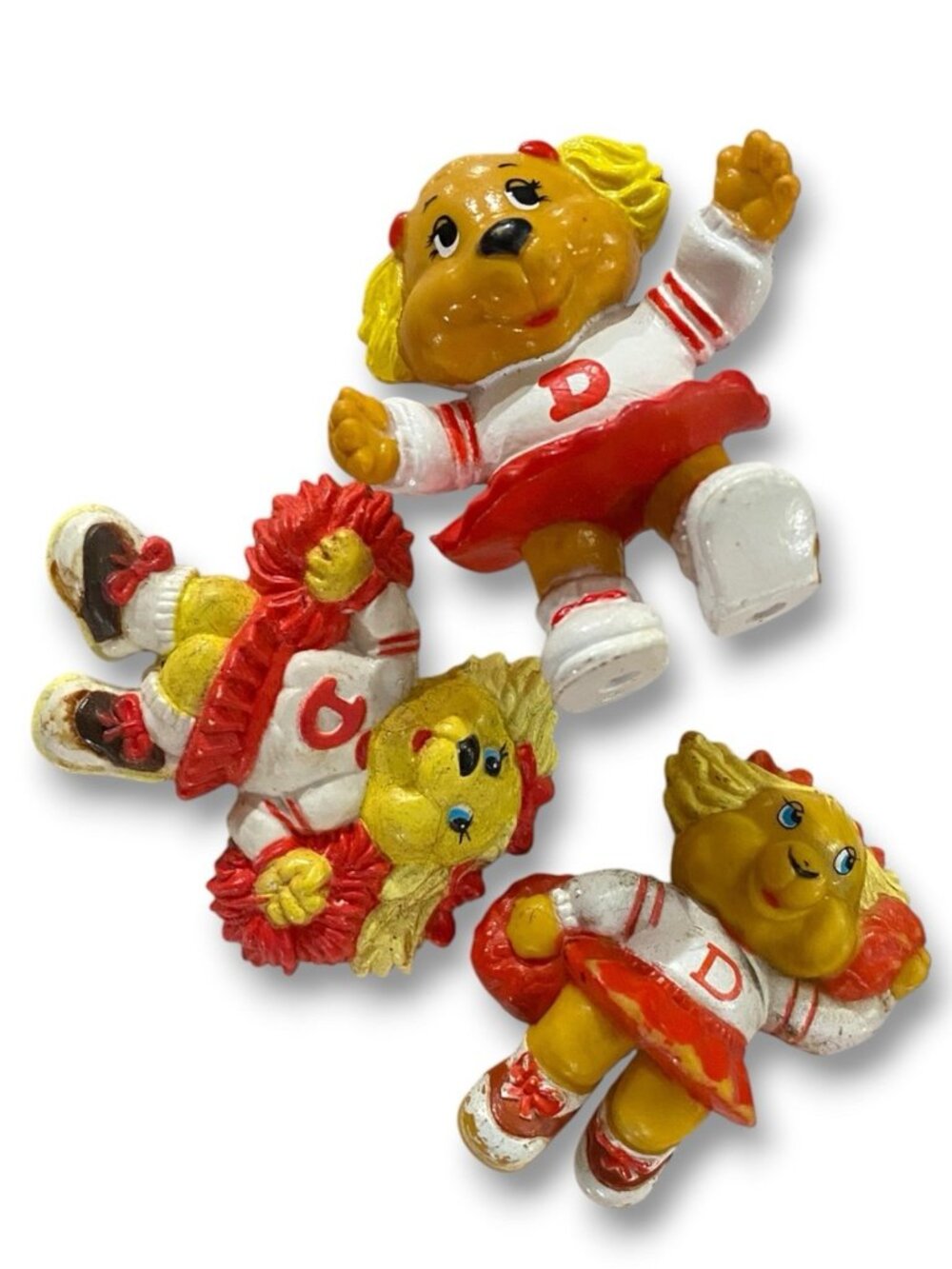 Get Along Gang 1984 Dotty The Dog 2" Figurines & Magnet Lot Vintage Collectibles